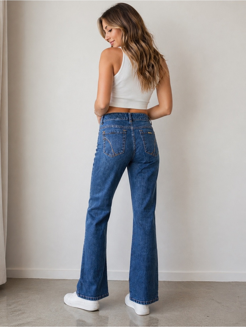 ✨ Vintage Stamp 10 Denim Jeans – Effortless Everyday Style 👖